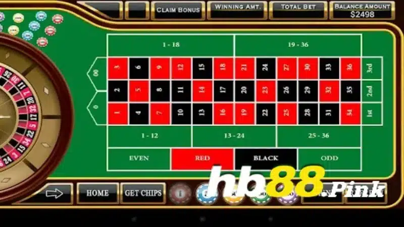 Cược hàng của Roulette